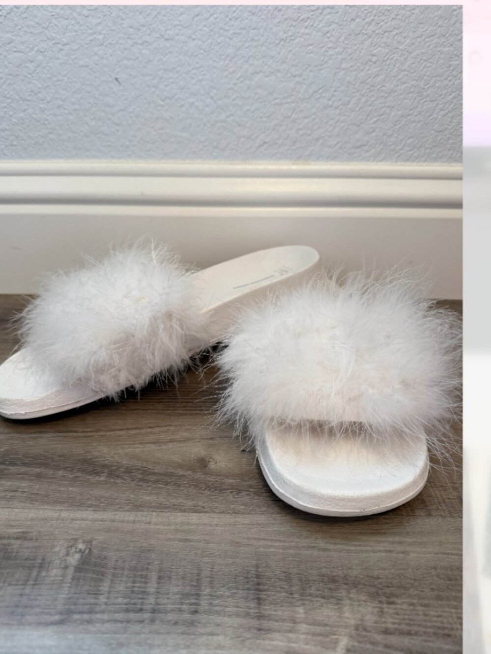 INC Faux Fur Slide Slippers